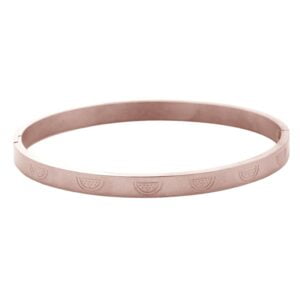 Stainless steel armband rose