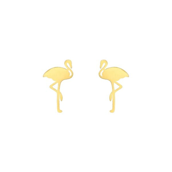 Oorknopjes Flamingo goud
